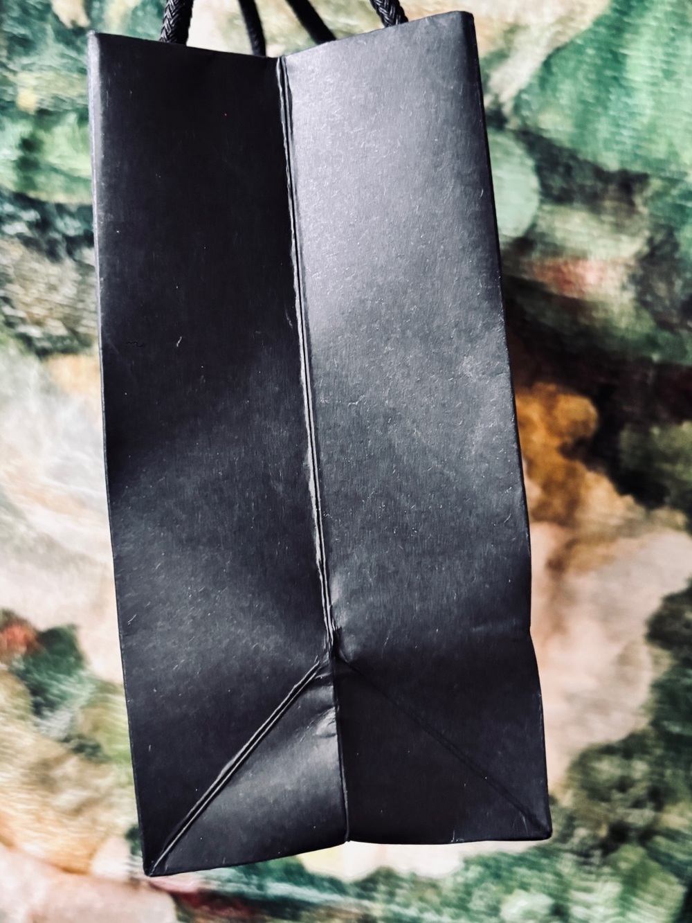 Chanel black small shopping gift bag 6" x 3" x 5" boutique packaging - Picture 3 of 5